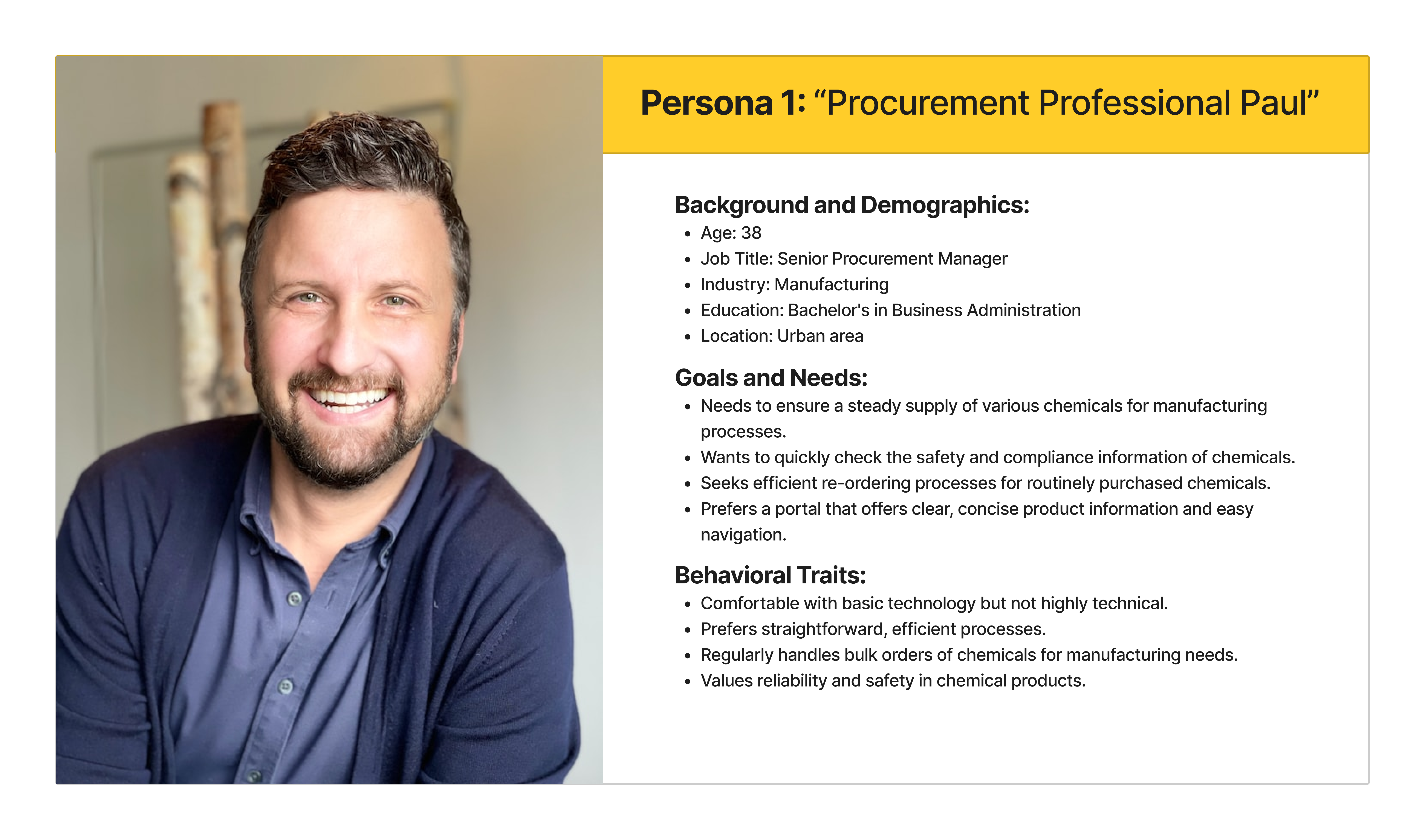 Procurement Professional Paul